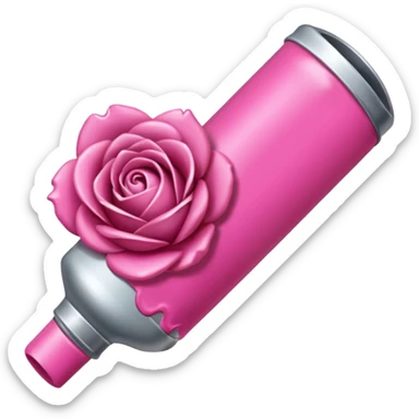 Tube de peinture rose sticker
