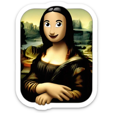 mona lisa 2005 sticker