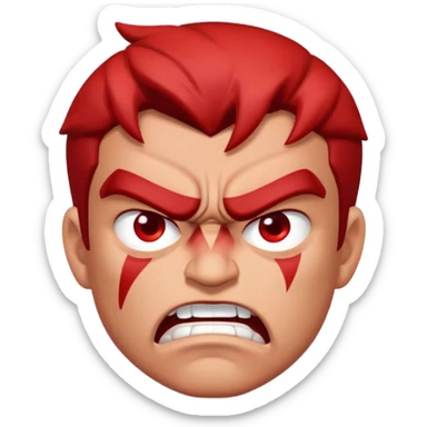 Rafael is angry in the Ninja Turtles series sticker