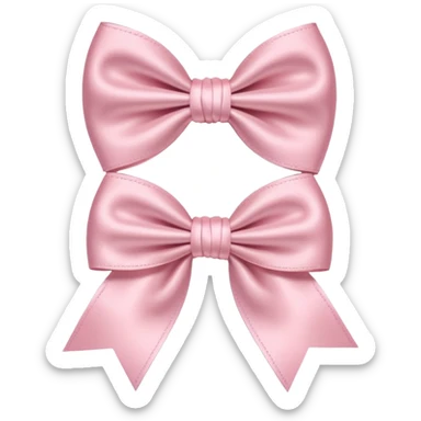 Light pink bows sticker