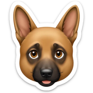 Belgian Malinois Dog that’s mixed with a German shepherd dog sticker