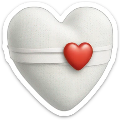 Heart with bandage sticker