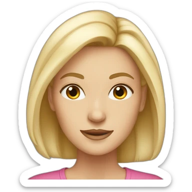 White Women beautiful physics sticker