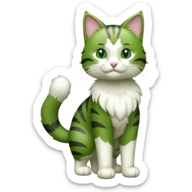 Floragato (full body) sticker