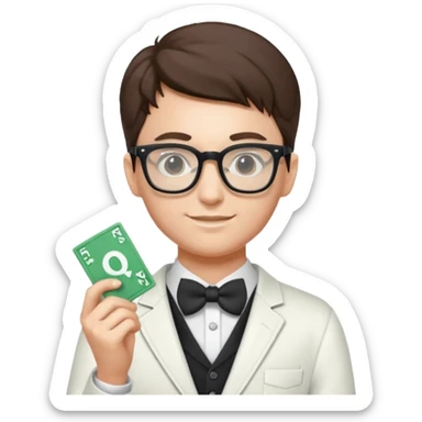 monopoly nerd sticker