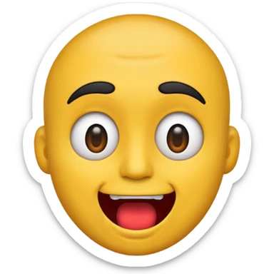 "Create a cute and colorful sticker of a talking head emoji 🗣️, cartoon style, with bold outlines and expressive face, perfect for chat apps, on a transparent background." sticker