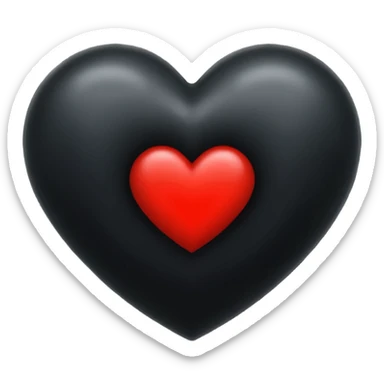Black heart like this ❤️‍🩹 sticker