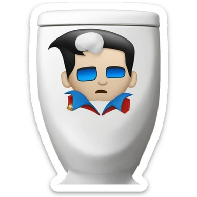Elvis presley on a toilet sticker