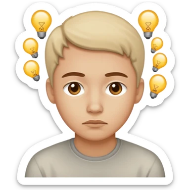 A person who has realized something sticker