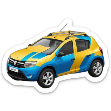 2013 dacia sandero transforming into robot sticker