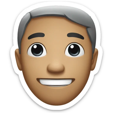 A face with here we go again expression  sticker