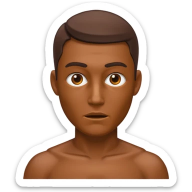 bronze opaque male identity crisis sticker