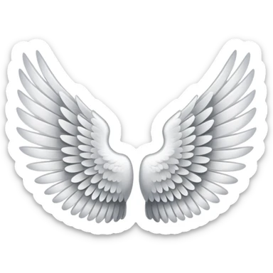 Pair of wings sticker