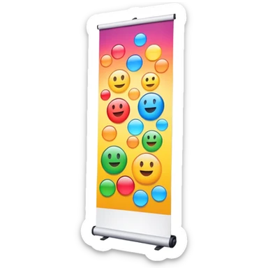 roll up poster sticker