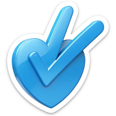 Vetified blue mark for account sticker
