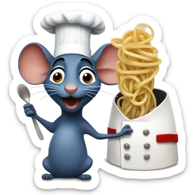 ratatouille and linguini sticker