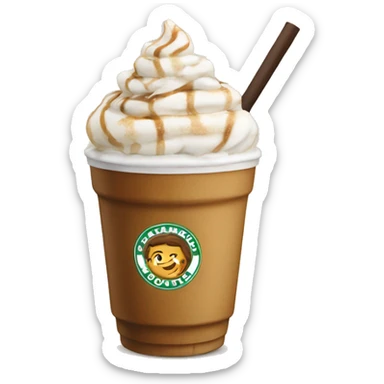 Carmel frappe  sticker