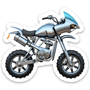 Very Low riding, extended wheelbase, Mech bike with very large(45 inches) off-road tires  sticker