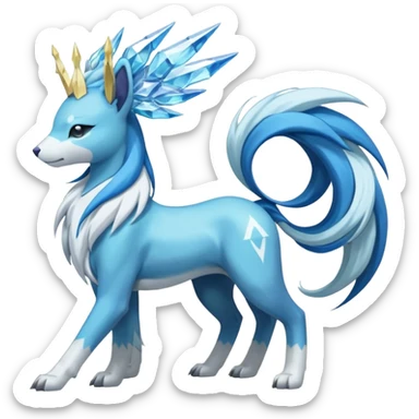 Manectric-Suicune-Amaura-Meloetta-Cobalion-Zygarde-fusion-hybrid-creature  sticker