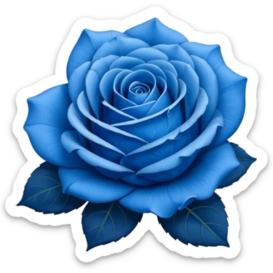 Rosa azul sticker