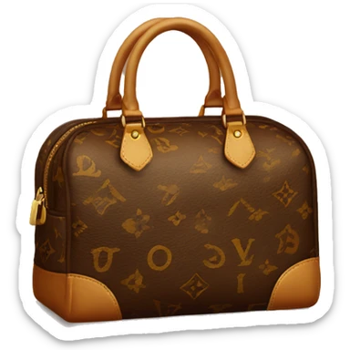 LV bag bronw sticker