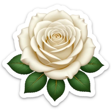 white roses only sticker