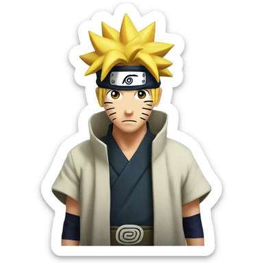 Naruto nine tale sage mode single eye emoji sticker