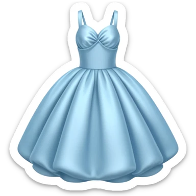 The bubble dress is typically a voluminous ball gown, designed to make Glinda look like she’s literally floating in a bubble. It features:  Pale blue or shimmering white-blue hues isolated  sticker