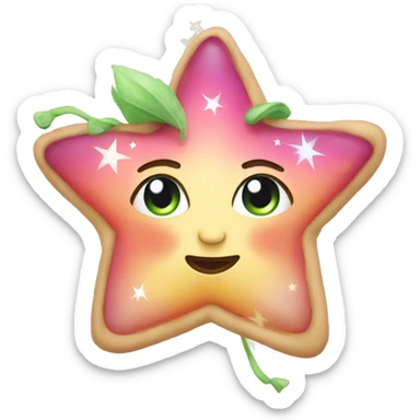Star shape fairy sticker