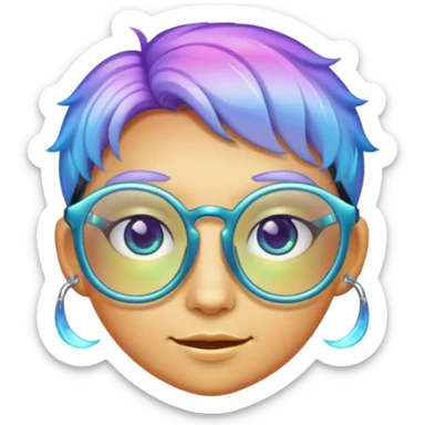 glasses with fae sticker