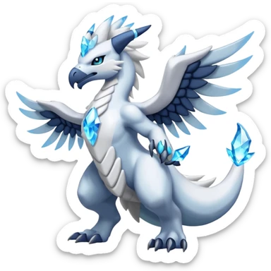 Inteleon-Amaura-Reshiram-Zekrom-Pokémon-fusion (full body) sticker