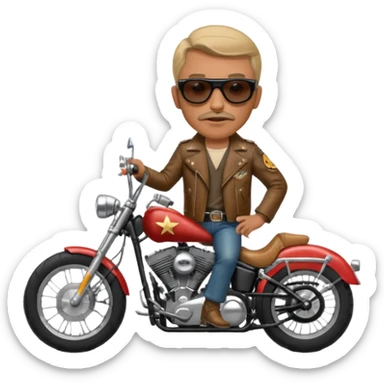 easy rider breaker morant on chopper motorcycle sticker