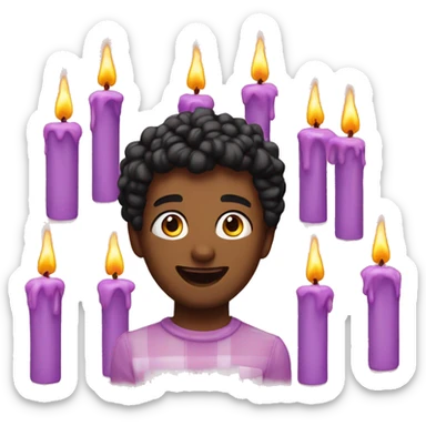 23rd bday candles sticker