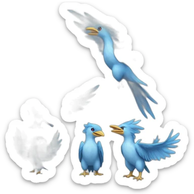 crazy funny stupid Articuno pokemon baby's realistic sticker