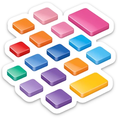 3D pantone colour spread sticker