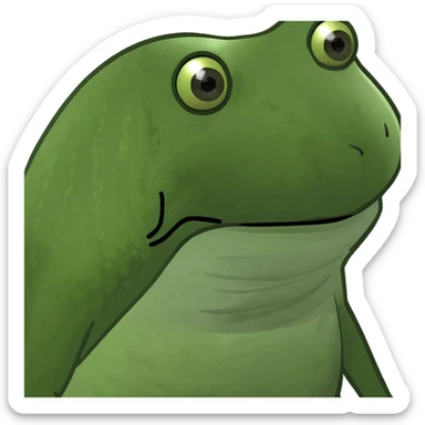 bufo frog proudly displaying the Montreal logo sticker