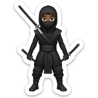 Ninja emoji Rick owens  sticker