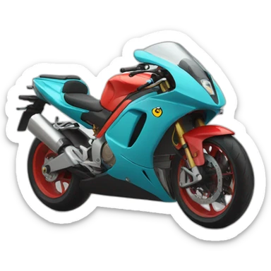 Moto carreras sticker