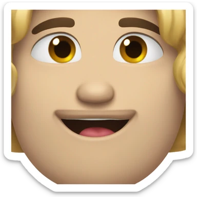 Heart eyes and drool sticker