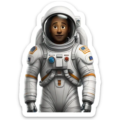 Astronaute du film seul sur mars sticker