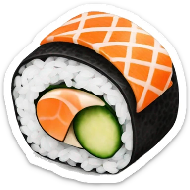 california roll no fish sticker