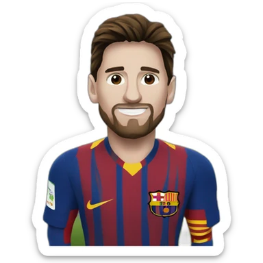 Lionel Messi the footballer sticker