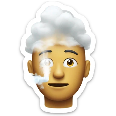 Person vaping sticker