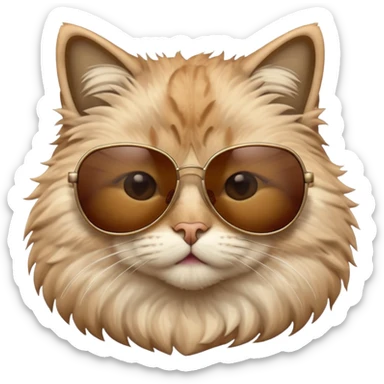 Cat wearing sunglasses mashallah 🥰 sticker