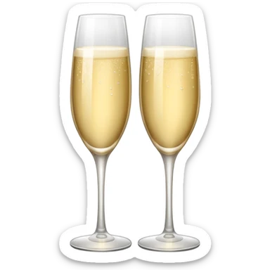 champagne glasses cheers sticker