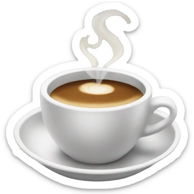 Coffee invitation sticker