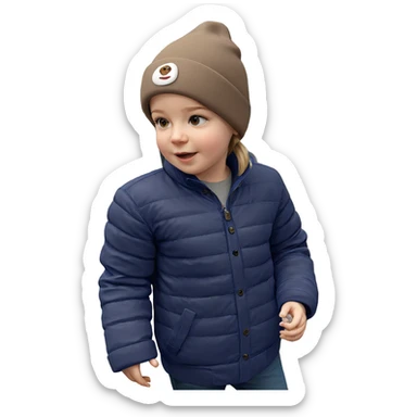 realistic girl with hat sticker