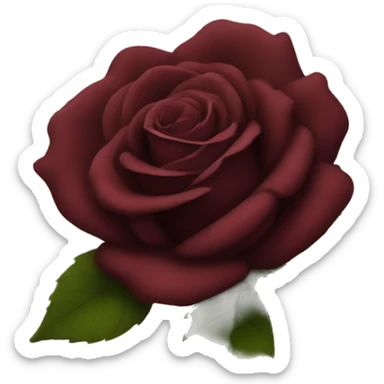 Pretty Dark Red Rose sticker