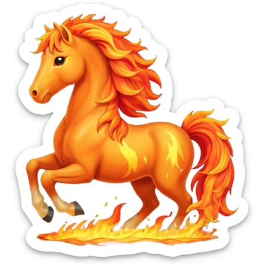fire horse sticker