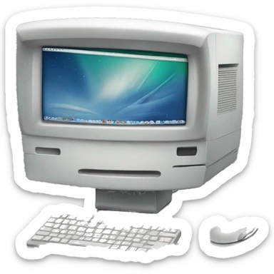 2005 iMac desktop computer sticker